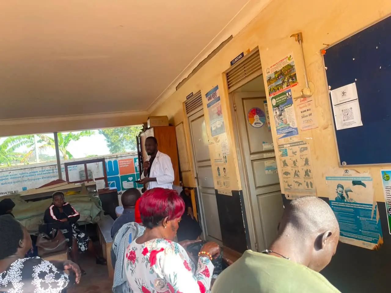 Community members at a mental health awareness session