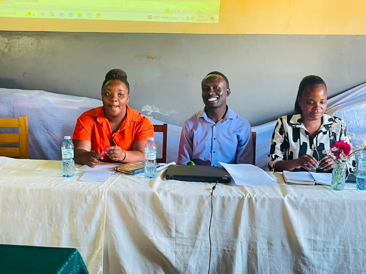 Panel of speakers at a mental health training session